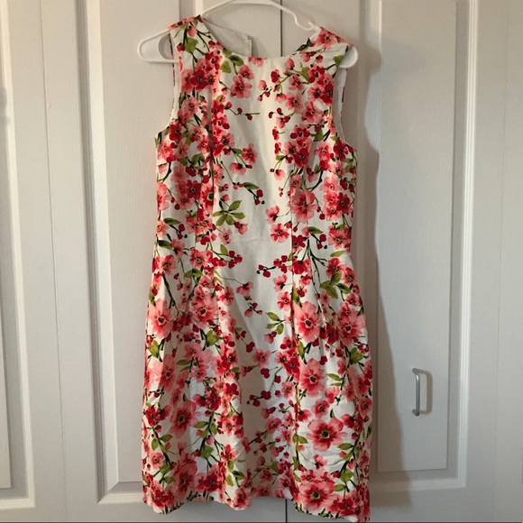 ralph lauren red floral dress
